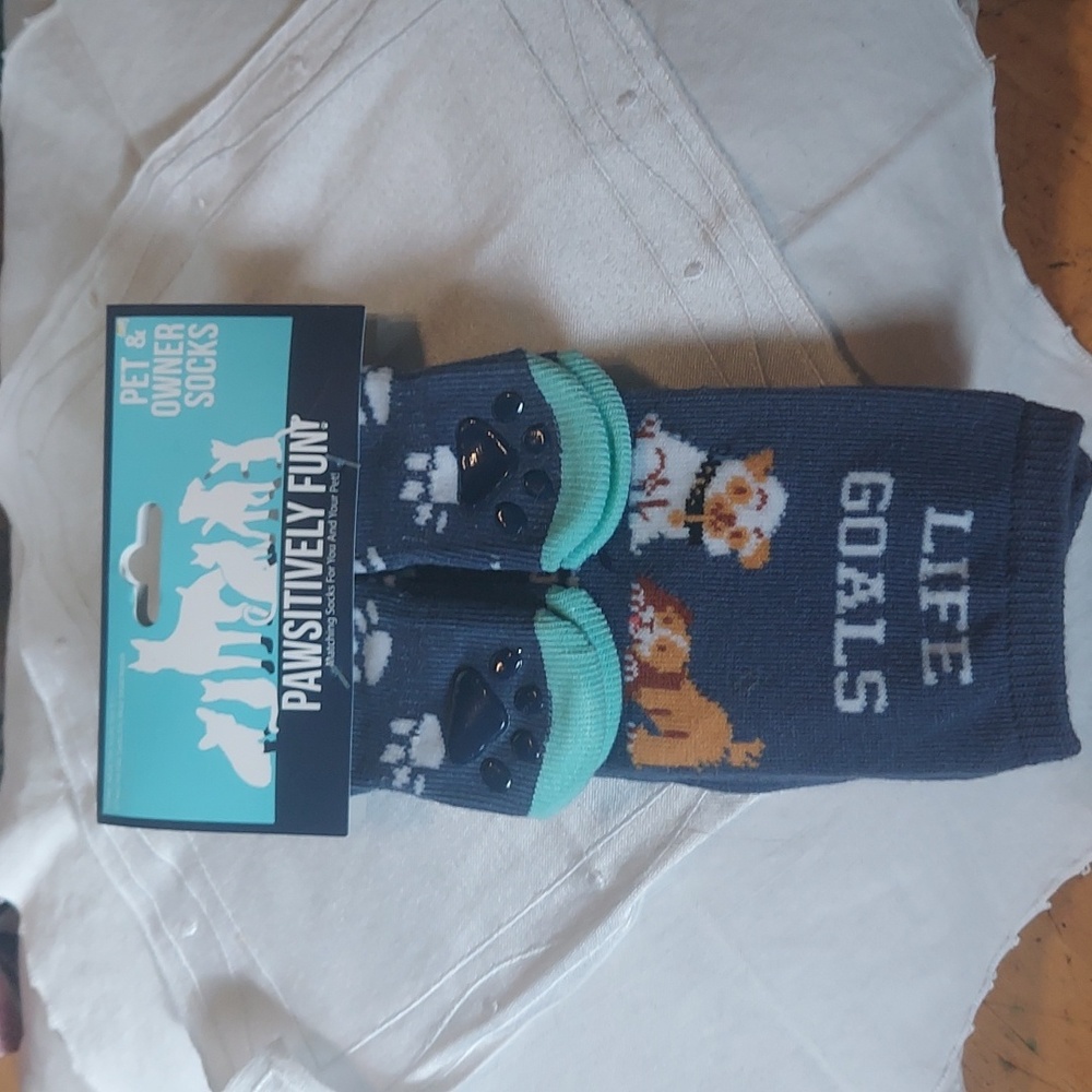 Women's Sock with Matching Dog Socks  Life Goal Rescue All Dogs